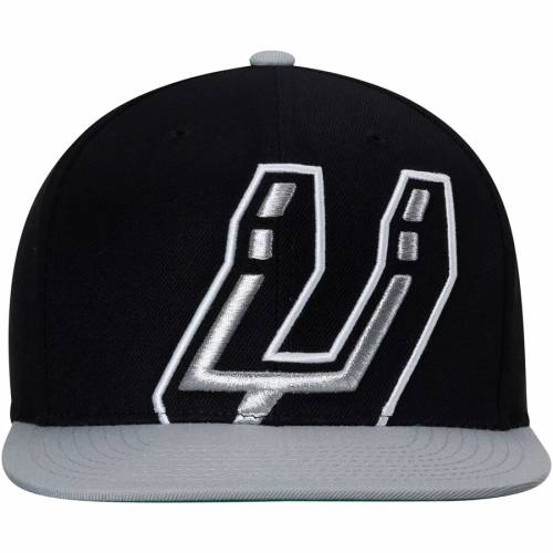 ミッチェル ネス Mitchell Ness Snapback スパーズ Xl Mitchell ロゴ スナップバック バッグ キャップ 帽子 メンズキャップ メンズ San Antonio Spurs Mitchell And Ness Cropped Xl Logo Adjustable Snapback Hat Black Gray Bla スニケススポーツブランド