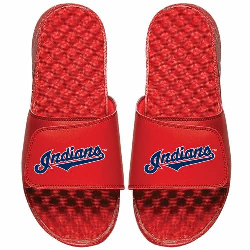 スポーツブランド サンダル メンズ靴 アイスライド カジュアル インディアンス スニーカー ファッション Islide クリーブランド Islide Islide Red レッド サンダル 赤 Wordmark Slide Sandals メンズ サンダル スポーツサンダル スニケス