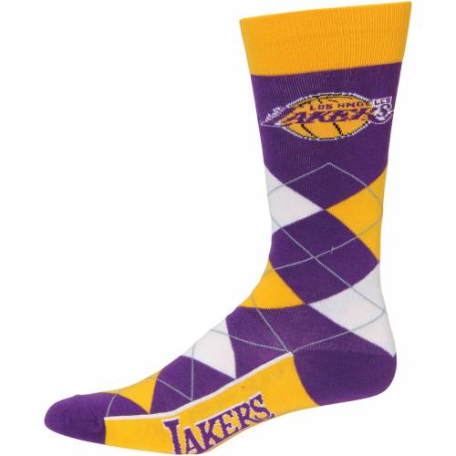 美しい フォーベアフィート For Bare Feet レイカーズ クルー 靴下 ロサンゼルス Lakers For Bare Feet Argyle Crew Socks Color インナー 下着 ナイトウエア メンズ 下 レッグ スニケス 限定製作 Raya It Net