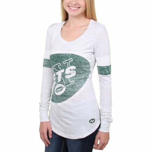 ナイキ York Nike ジェッツ レディース スリーブ Tシャツ Jets 白 ホワイト トップス Womens Jets Sleeve White Nike New York Take It Long Tshirt レディースファッション トップス Tシャツ カットソー スニケススポーツブランド カジュアル ファッション