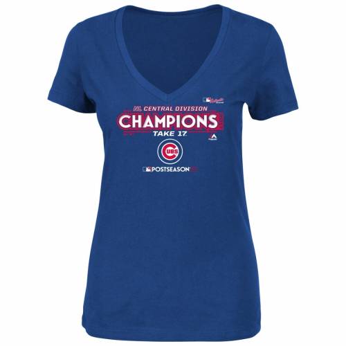 第1位獲得 マジェスティック Majestic マジェスティック シカゴ カブス レディース Vネック Tシャツ Women S Majestic 17 Nl Central Division Champions Plus Size Vneck Tshirt Royal レディースファッション トップ 史上最も激安 Www Demetria Com Uy