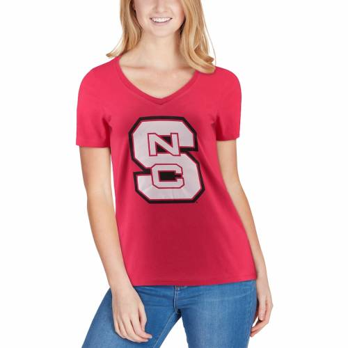 チャンピオン スケートボード ウルフパック レディース ロゴ Vネック Tシャツ 赤 レッド ノースカロライナステート Women S State Red Champion Primary Logo Vneck Tshirt Ceconsolidada Cl