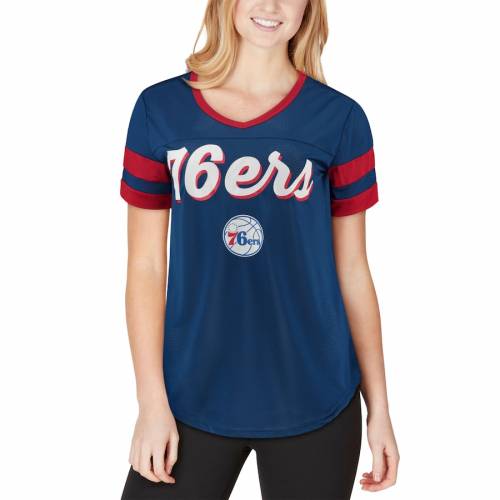 希少 黒入荷 Tシャツ カットソー Women S ニューエラ レッド 赤 Tシャツ Vネック レディース セブンティシクサーズ フィラデルフィア Era New ニューエラ トッ レディースファッション Royal Tshirt Vneck Insert Contrast Red 76ers Summitmarketingdigital