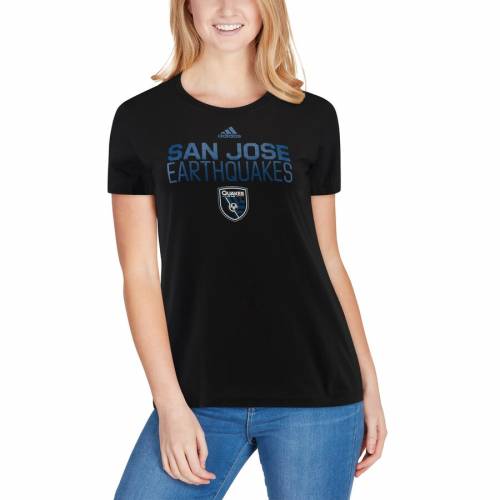 アディダス Adidas アディダス アースクエイクス レディース パフォーマンス Tシャツ 黒色 ブラック サンノゼ Women S Adidas Performance Locker Stacked Tshirt Black レディースファッション トッ Linumconsult Co Uk