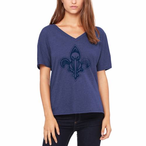 安いそれに目立つ Let Loose By Rnl ペリカンズ レディース ロゴ Vネック Tシャツ 紺色 ネイビー ニューオーリンズ Women S Let Loose By Rnl Distressed Primary Logo Vneck Tshirt Heathered Navy レディースファッション トッ 保存版 Mcia Mu