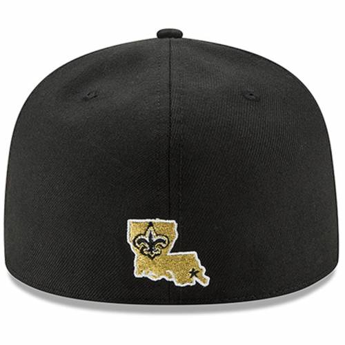 Orleans キャップ 帽子 Era バッグ Omaha 黒 キャップ ブラック New ニューエラ Era Saints セインツ Black Hat Fitted Omaha 59fifty New