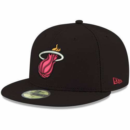 スポーツブランド カジュアル キャップ ファッション キャップ ハット ニューエラ ニューエラ New Era 帽子 エラ マイアミ ヒート チーム 黒色 ブラック ニューエラ Team Official Color 59fifty Fitted Hat Black バッグ キャップ 帽子 メンズ キャップ 帽子 スニケス