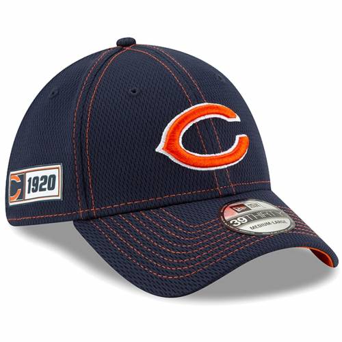 ベアーズ 39thirty Flex Hat Era シカゴ New Official 19 Bears Sideline キャップ Road Chicago ネイビー Logo サイドライン Era ニューエラ New Nfl Era 紺 New ロゴ Navy