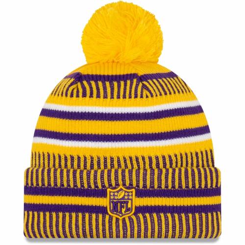 Nfl Home ミネソタ パープル Knit Era ファッション カジュアル ニット ニューエラ バッグ エラ サイドライン 紫 金色 Knit ニューエラ キャップ ニューエラ Sideline キャップ スニケススポーツブランド Reverse Sport New 19 Gold リベンジ バイキングス Purple