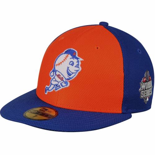 オレンジ York スポーツブランド Mets Hat Era Diamond New Royal キャップ New ニューエラ Authentic カジュアル コレクション 橙 シリーズ Diamond オーセンティック ハット 15 Collection ダイヤモンド メッツ Orange Era ファッション