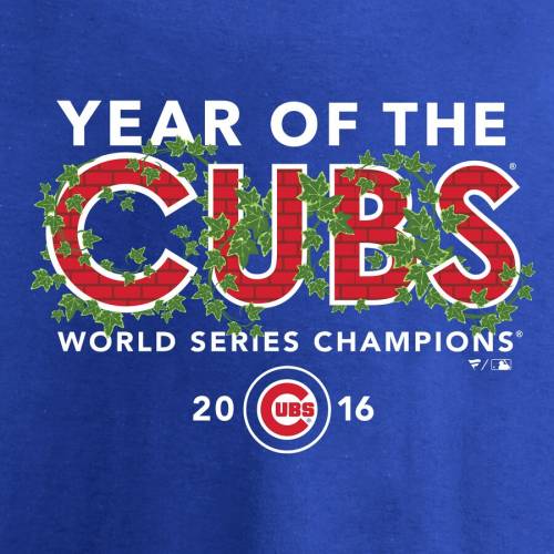 新品本物 楽天市場 ファナティクス Fanatics Branded シカゴ カブス レディース シリーズ Tシャツ Women S Fanatics Branded 16 World Series Champions Year Of The Cubs Tshirt Royal レディースファッション トップス Tシャツ スニケス 魅力的な Advance