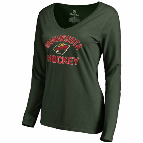 人気定番 Tシャツ カットソー ファナティクス Fanatics Branded ミネソタ ワイルド レディース スリーブ Tシャツ 緑 グリーン Women S 長袖 Sleeve Green Fanatics Branded Overtime Tshirt レディースファッション トップス Tシャツ Www Mekatronik Org Tr