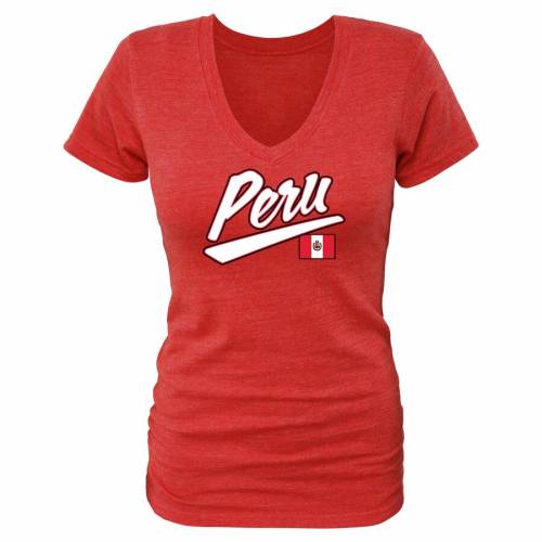 最終値下げ ファナティクス Fanatics Branded レディース Vネック Tシャツ 赤 レッド Women S Red Fanatics Branded Peru Freehand Triblend Vneck Tshirt レディースファッション トップス Tシャツ カットソー 残りわずか Itready Gr