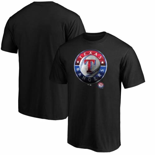 ファナティクス Fanatics Branded つ星の州 レンジャース チーム ロゴタイプ Tワイシャツ 黒色 ブラック レンジャーズ Team Fanatics Branded Midnight Mascot Logo Tshirt Black メンズファッション トップス Tシ スポーツ ブランド カジュアル ファッション