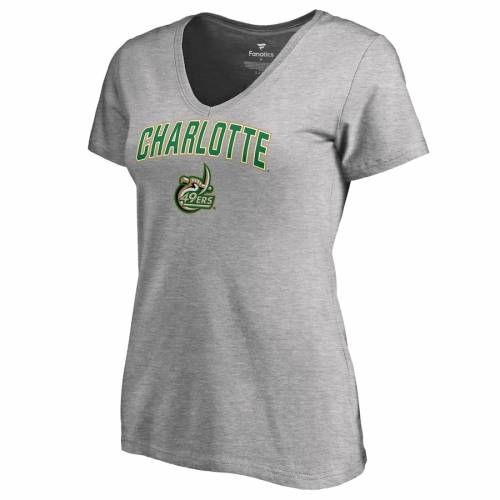 高い品質 楽天市場 ファナティクス Fanatics Branded シャーロット フォーティーナイナーズ レディース Tシャツ Women S Fanatics Branded Charlotte 49ers Proud Mascot Tshirt Ash レディースファッション トップス Tシャツ スニケス 60 Off Www Yazame