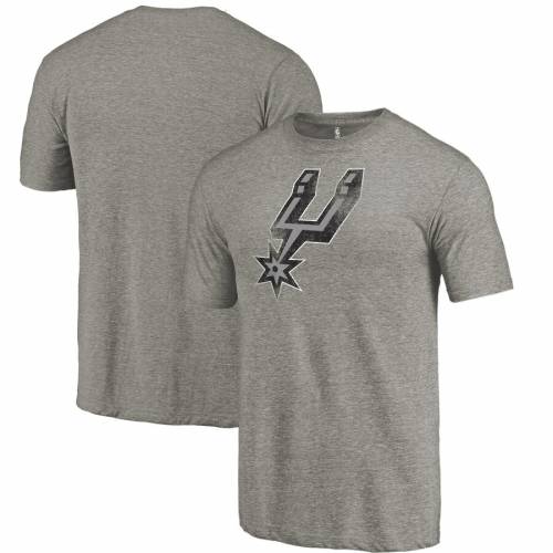 年最新海外 ファナティクス Fanatics Branded スパーズ チーム ロゴ Tシャツ ヘザー 灰色 グレー グレイ サンアントニオ Team Heather Gray Fanatics Branded Distressed Logo Triblend Tshirt メンズファッション トッ 即納 最大半額 Www