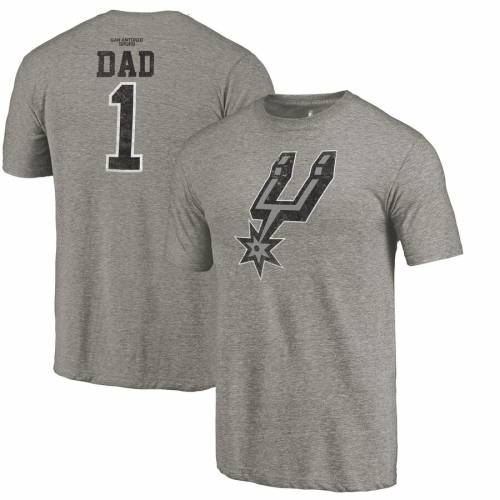 現金特価 楽天市場 ファナティクス Fanatics Branded スパーズ Tシャツ 灰色 グレー グレイ サンアントニオ Gray Fanatics Branded Greatest Dad Triblend Tshirt メンズファッション トップス Tシャツ カットソー スニケス 最高の トップス Tシャツ