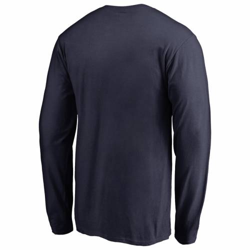 スポーツブランド カジュアル ファッション トップス ファナティクス 長袖 Tシャツ カットソー ファナティクス トップス Fanatics 流行 Branded バンクーバー Vancouver ホワイトキャップス スリーブ Tシャツ 紺色 ネイビー 長袖 Sleeve Fanatics Branded Stand