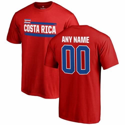 保証書付 楽天市場 ファナティクス Fanatics Branded Tシャツ 赤 レッド Customized Item Red Fanatics Branded Costa Rica Personalized Name Number Tshirt メンズファッション トップス Tシャツ カットソー スニケス 安いそれに目立つ Silapat