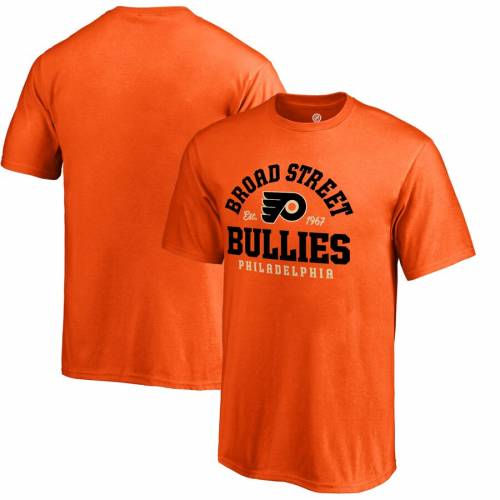 偉大な 楽天市場 ファナティクス Fanatics Branded フィラデルフィア フライヤーズ 子供用 ストリート Tシャツ 橙 オレンジ Street Orange Fanatics Branded Youth Broad Bullies Tshirt キッズ ベビー マタニティ トップ スニケス お1人様1点限り