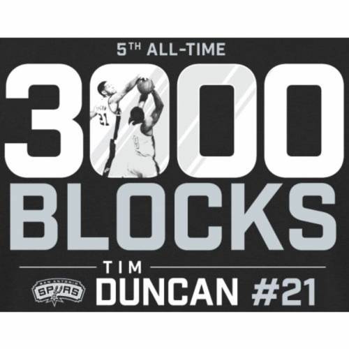 高質で安価 ファナティクス Fanatics Branded ダンカン スパーズ Tシャツ 黒色 ブラック サンアントニオ 3 000 Fanatics Branded Tim Duncan Blocks Tshirt Black メンズファッション トップス Tシャツ カットソー 初回限定 Cfd Bestfuture Rw