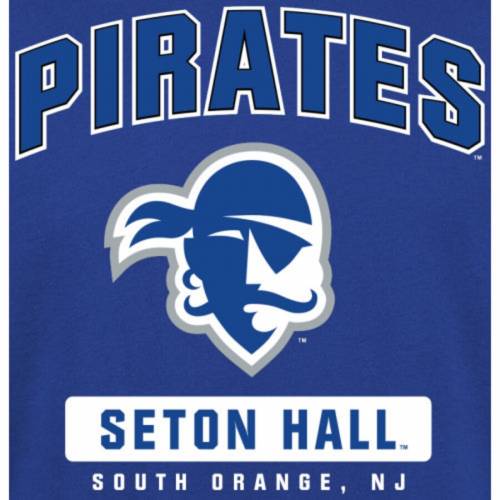 海外最新 楽天市場 ファナティクス Fanatics Branded 海賊団 キャンパス アイコン Tシャツ 青色 ブルー 大きめ Fanatics Branded Seton Hall Pirates Campus Icon Tshirt Blue メンズファッション トップス Tシャツ カッ スニケス コンビニ受取対応商品