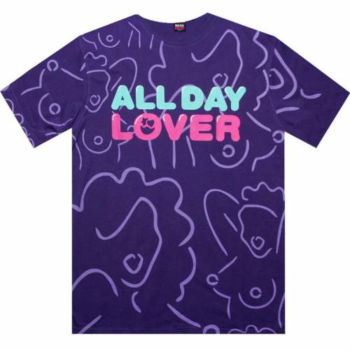 【★百貨店SALE★6/11夜夜中2時迄】プルオーバー 紫 パープル 鍵を掛けるスミス メンズ 【 ROCK SMITH ALL DAY LOVER TEE (PURPLE) / PURPLE 】 メンズ流行り物 トップス カットソー