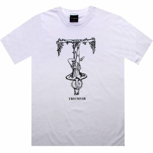 【★百貨店SALE★6/11夜夜中2時迄】落ち込む プルオーバー 白いこと 白いこと メンズ 【 TRIUMVIR UPSIDE DOWN TEE (WHITE) / WHITE 】 メンズ流行り物 トップス カットソー