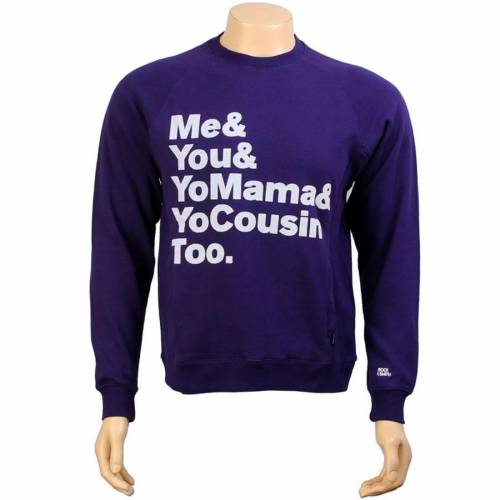 トレーナー 紫 パープル ロックスミス メンズ 【 ROCK SMITH FAMILY SWEATER (PURPLE) / PURPLE 】 メンズファッション トップス Tシャツ カットソー