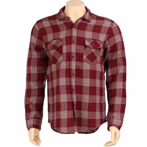 クルー スリーブ ワイン色 バーガンディー 長袖 メンズ 【 KR3W HARDEE LONG SLEEVE SHIRT (BURGUNDY) / BURGUNDY 】 メンズファッション トップス カジュアルシャツ