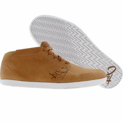 ケーワンエックス レザー 白色 ホワイト 茶色 ブラウン スニーカー メンズ 【 K1X IP LEATHER (BROWN / WHITE TUMBLED) BROWN WHITE TUMBLED 】