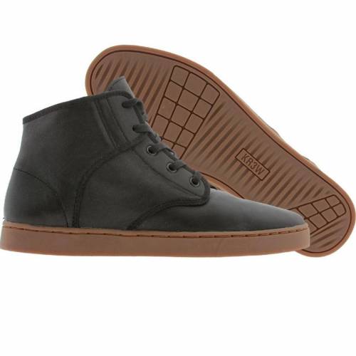クルー ミッド 黒色 ブラック メンズ 【 KR3W GRANT MID (BLACK KIDSKIN) / BLACK KIDSKIN 】 キッズ ベビー マタニティ スニーカー
