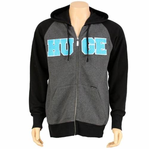 フーディー パーカー 黒色 ブラック チャコール メンズ 【 THE HUNDREDS SOLANO ZIP UP HOODY (CHARCOAL BLACK / BLACK) CHARCOAL BLACK BLACK 】 メンズファッション トップス