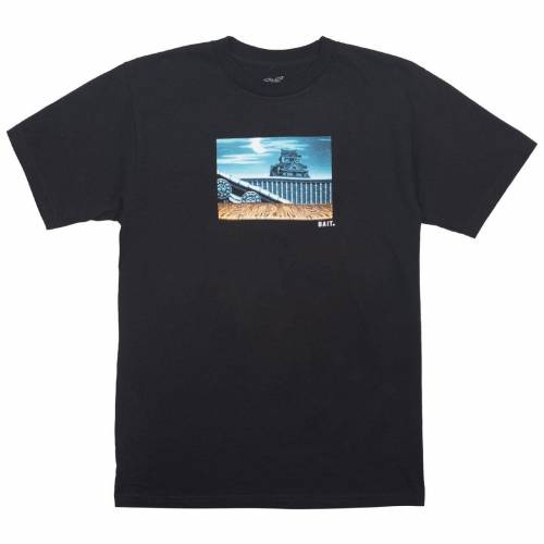 【★百貨店SALE★6/11真夜中2時迄】ベイト 表どおり 攻撃機 リュウ ティーシャツ 黒いこと 黒いこと メンズ 【 BAIT X STREET FIGHTER MEN RYU STAGE TEE (BLACK) / BLACK 】 メンズ流行り物 トップス カットソー