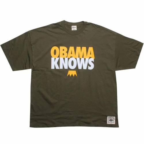 Tシャツ 緑 グリーン ゴールド 白色 ホワイト メンズ 【 UNDER CROWN OBAMA KNOWS TEE (DARK GREEN / GOLD WHITE) DARK GREEN GOLD WHITE 】 メンズファッション トップス カットソー