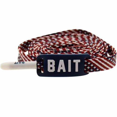 【★百貨店SALE★6/11真夜中2時迄】ベイト 青碧 青碧 メンズ 【 BAIT USA FLAG FLAT SHOELACES (BLUE) / BLUE 】