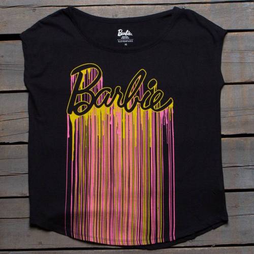 Tシャツ 黒色 ブラック イレブンパリ レディース 【 ELEVEN PARIS X BARBIE WOMEN DRIP CALABIE TEE (BLACK) / BLACK 】 レディースファッション トップス カットソー｜スニケス