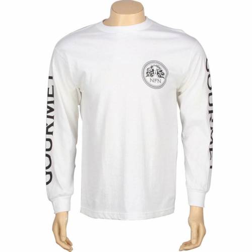 グルメ チーム スリーブ Tシャツ 白色 ホワイト 長袖 メンズ 【 GOURMET TEAM LONG SLEEVE TEE (WHITE) / WHITE 】 メンズファッション トップス カットソー