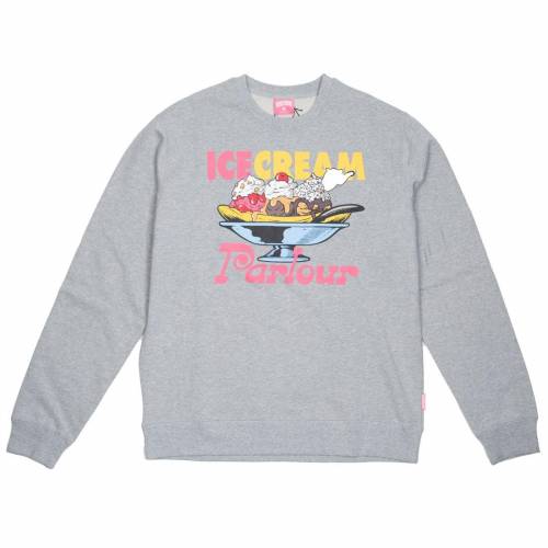 クリーム クルー トレーナー 灰色 グレー グレイ アイスクリーム スウェットトレーナーER メンズ 【 ICE CREAM MEN MOON CREW SWEATER (GRAY / SWEATER) GRAY SWEATER 】 メンズファッション トップス Tシャツ|スニケス