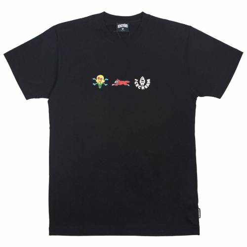 【★百貨店SALE★6/11真夜中2時迄】皮膚軟化剤 ティーシャツ 黒いこと 黒いこと クリーム メンズ 【 ICE CREAM MEN TOFFEE TEE (BLACK) / BLACK 】 メンズ流行り物 トップス カットソー