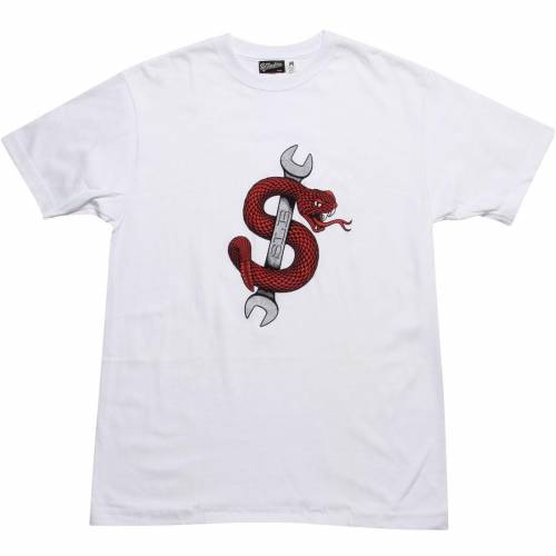 プルオーバー 白いこと 白いこと メンズ 【 SLB MEDIUM SNAKE TEE (WHITE) / WHITE 】 メンズ流行り物 トップス カットソー