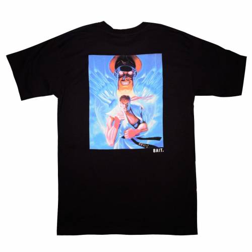 ベイト ストリート ファイター リュウ Tシャツ 黒色 ブラック メンズ 【 BAIT X STREET FIGHTER MEN RETRO RYU TEE (BLACK) / BLACK 】 メンズファッション トップス カットソー