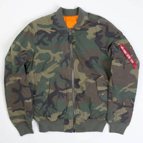アルファ リヴァーシブル 上衣 ウッドランド 家鴨柄 アルファインダストリーズ リバーシブルジャケット メンズ 【 ALPHA INDUSTRIES ALPHA INDUSTRIES MEN MA-1 CTN REVERSIBLE JACKET (CAMO / WOODLAND CAMO) CAMO