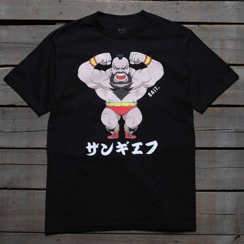 ベイト ストリート ファイター Tシャツ 黒色 ブラック メンズ 【 BAIT X STREET FIGHTER MEN CHIBI ZANGIEF TEE (BLACK) / BLACK 】 メンズファッション トップス カットソー