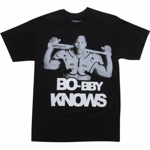 生新しい プルオーバー 黒いこと 黒いこと ボビー生新しい メンズ 【 BOBBY FRESH BO-BBY KNOWS TEE (BLACK) / BLACK 】 メンズ流行り物 トップス カットソー