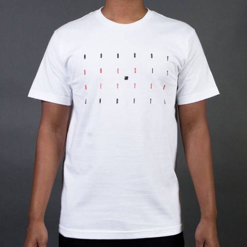 アンディフィーテッド Tシャツ 白色 ホワイト メンズ 【 UNDEFEATED MEN NOBODY TEE (WHITE) / WHITE 】 メンズファッション トップス カットソー｜スニケス