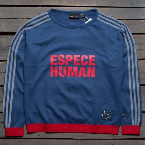 アディダス スウェットシャツ トレーナー ナイト 紺色 ネイビー レディース 【 ADIDAS X PHARRELL WILLIAMS WOMEN HU RACE SWEATSHIRT (NAVY / NIGHT MARINE SCARLET) NAVY NIGHT MARINE SCARLET 】 メンズファッション トッ