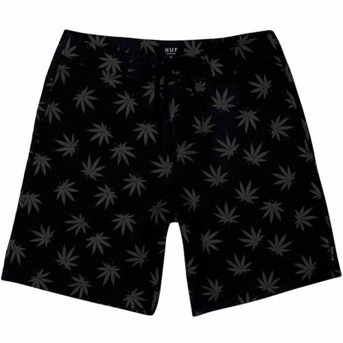 ハフ マジック プラントライフ ショーツ ハーフパンツ 黒色 ブラック ボードショーツ 水着 メンズ 【 HUF MEN MAGIC PLANTLIFE BOARD SHORTS (BLACK) / BLACK 】 メンズファッション ズボン