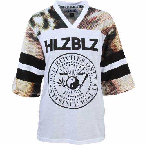 ヘルズベルズ ジャージー 白色 ホワイト レディース 【 HLZBLZ WOMEN VARSITY BITCH JERSEY (WHITE) / WHITE 】 メンズファッション トップス Tシャツ カットソー 14,626円