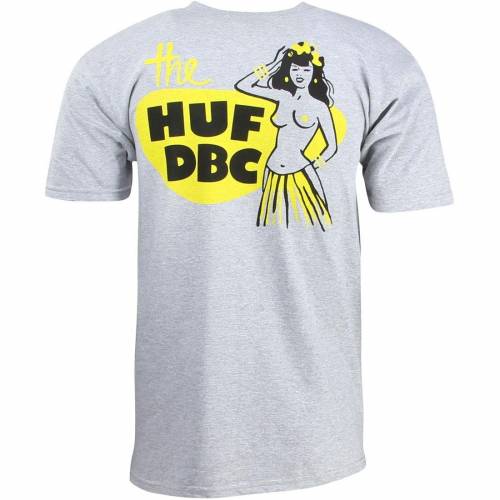 ハフ Tシャツ 灰色 グレー グレイ ヘザー メンズ 【 HUF MEN DBC LUAU TEE (GRAY / HEATHER) GRAY HEATHER 】 メンズファッション トップス カットソー
